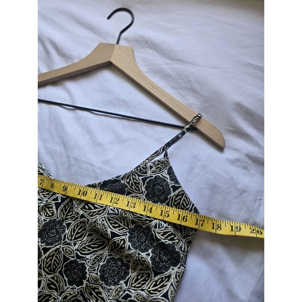 Jonathan Martin Y2K Black Floral Slip Maxi Dress Dark Romantic Whimsigoth Sz 7 - Picture 7 of 9